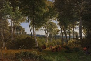 Delhoved Wood, Skarre Gölü, Zelanda yakınlarında. Öğleden Sonra Işığı by P.C. Skovgaard