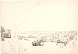 Skarrit gölüne bakan manzara. by P.C. Skovgaard