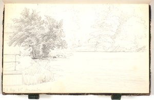 Göl kenarındaki ormanlık alan by P.C. Skovgaard