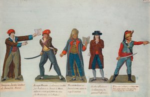 Fransız Devrimi sırasında Terör Hükümdarlığı (1793-4) döneminde jakobenler ve teröristler (guaj)