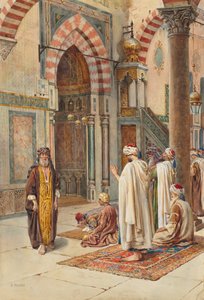 Namaz kılan Müslümanlar by P. Pavesi