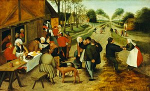 Yol Kenarı Hanında Köylüler by P. the Younger Brueghel