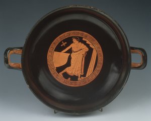 Kırmızı figür Kylix, MÖ 490-480 (seramik) by Painter of the Paris Gigantomachy