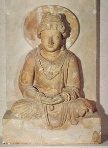 Meditasyonda oturan Buda, Ganhara