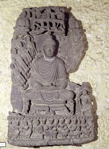 Meditasyonda Oturan Buda, 1-4. yüzyıl by Pakistani School