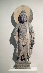 Ayakta Bodhisattva Maitreya, 3. yüzyıl (şist)