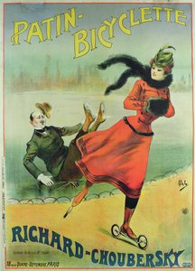 Poster reklam tekerlekli paten