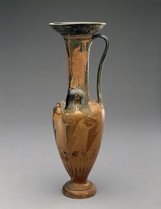Düğün Alayı ile Loutrophoros Hydria, 480-460BC (pişmiş toprak) by Pan Painter (attr. to)