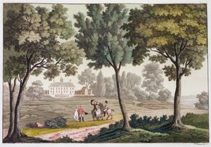 George Washington'un Mount Vernon'daki Evi, Virginia, ABD, c1820-1839