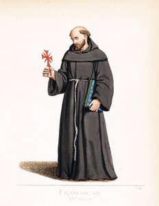 Rahip kostümü: un monk franciscan