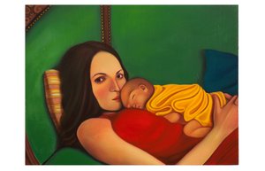 Mythologica n°10: Achilles, 2025 (ahşap panel üzerine yağlıboya)