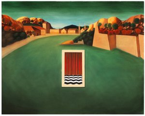 Şehitliğin ön odası, 2017 (ahşap panel üzerine yağlıboya)