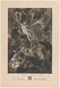 de kruisafneming La discesa della croce (nesne üzerindeki başlık) by Paolo Toschi