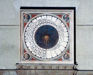 Peygamberlerin kafaları ile saat yüzü by Paolo Uccello