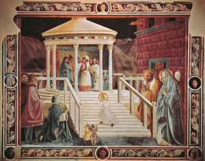 Meryem'in tapınakta sunumu, Paolo Uccello (1397-1475), Prato Katedrali by Paolo Uccello