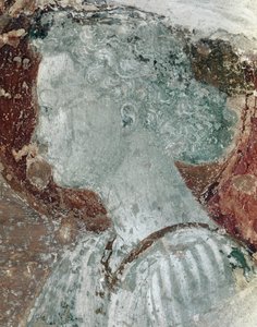 Manastır hayatından sahneler: melek başkanı Detay (Fresco by Paolo Uccello