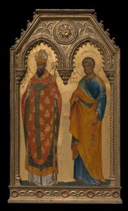Aziz Augustine ve Peter, Yaklaşık 1350 by Paolo Veneziano
