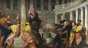 Doktorlar arasında İsa by Paolo Veronese