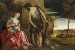 Kayın ailesi dolaşırken by Paolo Veronese