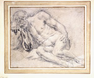 Kolunda Uyuyan Uzanmış Sakallı Bir Adam, by Paris Bordone
