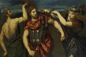 Perseus, Merkür ve Minerva Tarafından Silahlandırıldı by Paris Bordone