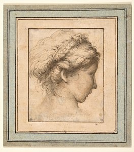 Sağa bakan bir kızın profil başkanı by Parmigianino