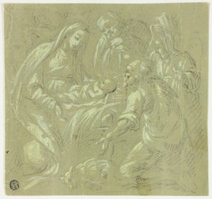 Çobanların hayranlığı by Parmigianino
