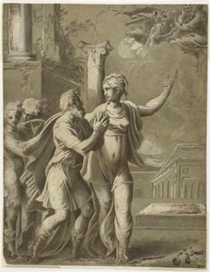 Augustus ve Tiburtine Sibyl by Parmigianino