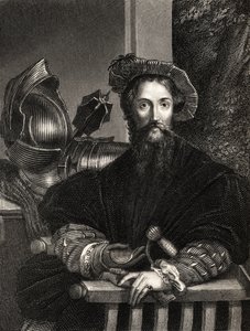 Kristof Kolomb (1451-1506) (gravür) by Parmigianino