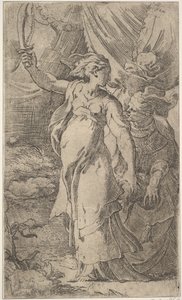 Judith, 16. yüzyılın başlarında. by Parmigianino