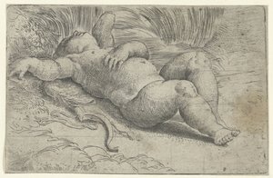 Uyuyan Aşk Tanrısı by Parmigianino