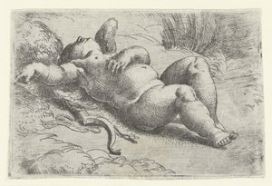 uyuyan aşk tanrısı by Parmigianino