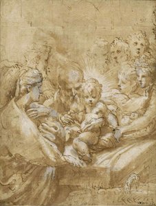 Sünnet, 16. yüzyılın ilk yarısı.. by Parmigianino