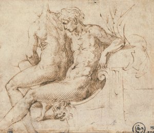Kanepede oturan iki sevgili by Parmigianino