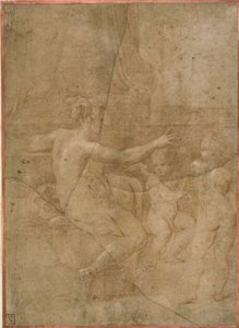 Cupid ve Putto ile Venüs by Parmigianino