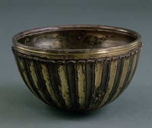 Part kase, İran, MS 100-200 civarı (gümüş yaldızlı)