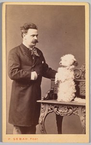 Bir Adam ve Köpeğinin Portresi, c. 1880.