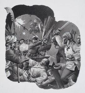 Çinli Boksörler (kağıt üzerine guaj)