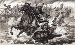Bir Kazak askeri Aimee Ladoinski