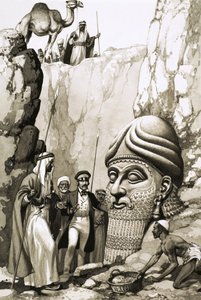 Austen Layard ve Nemrut heykeli