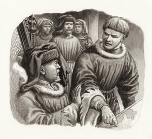 Kral Henry IV ve Prens Hal (kağıt üzerine guaj)