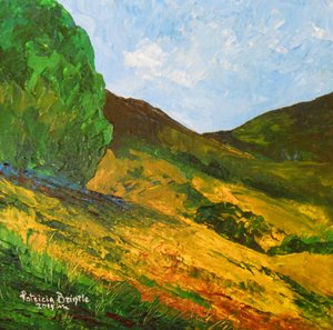 Morne La Selle, 2015 (tuval üzerine akrilik) by Patricia Brintle