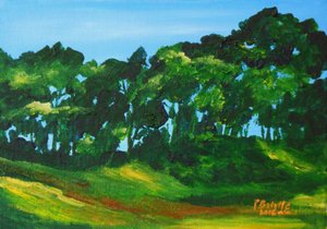Soubois in Marmelade, 2016 (sanatçı panosunda akrilik) by Patricia Brintle
