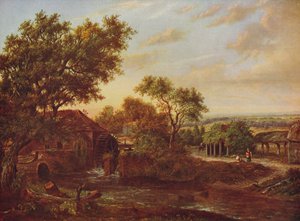 Su Değirmeni, Carshalton, 1830, c1915