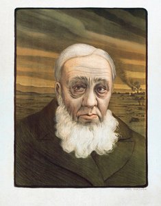 Paul Kruger portresi (1825-1904) (gravür) by Paul (after) Berthon