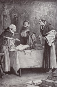 Charles Reade (lito) tarafından Manastır ve Ocak için İllüstrasyon by Paul (after) Hardy