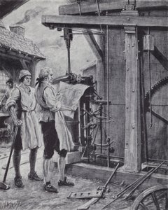James Watt buhar makinesinde iş başında