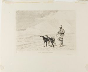 Çölde Köpeklerin Rölesi by Paul Adolphe Rajon