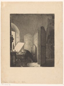 Rembrandt stüdyosunda gravür Rembrandt dans oğlu atölyesi