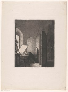 Rembrandt stüdyosunda gravür Rembrandt dans oğlu atölyesi